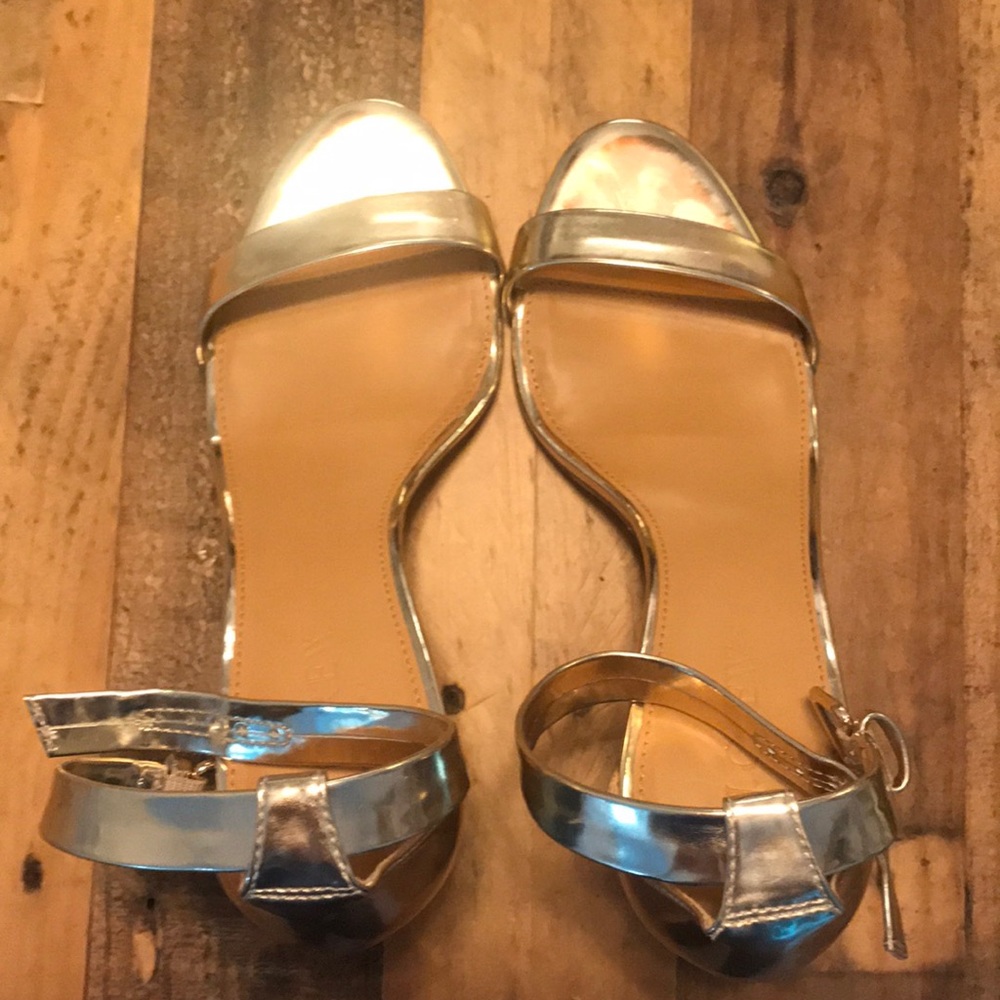 J. crew gold heels